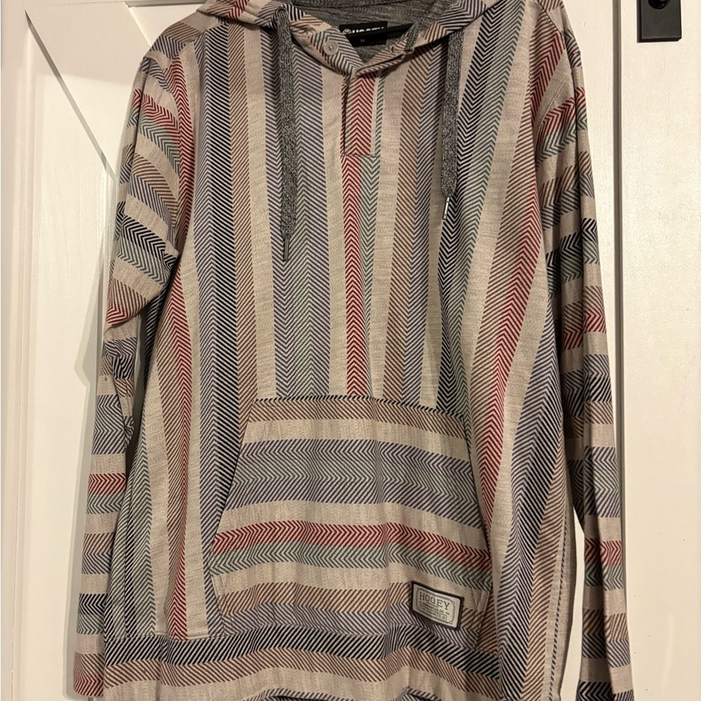 Hooey Multicolor Chevron Hoodie